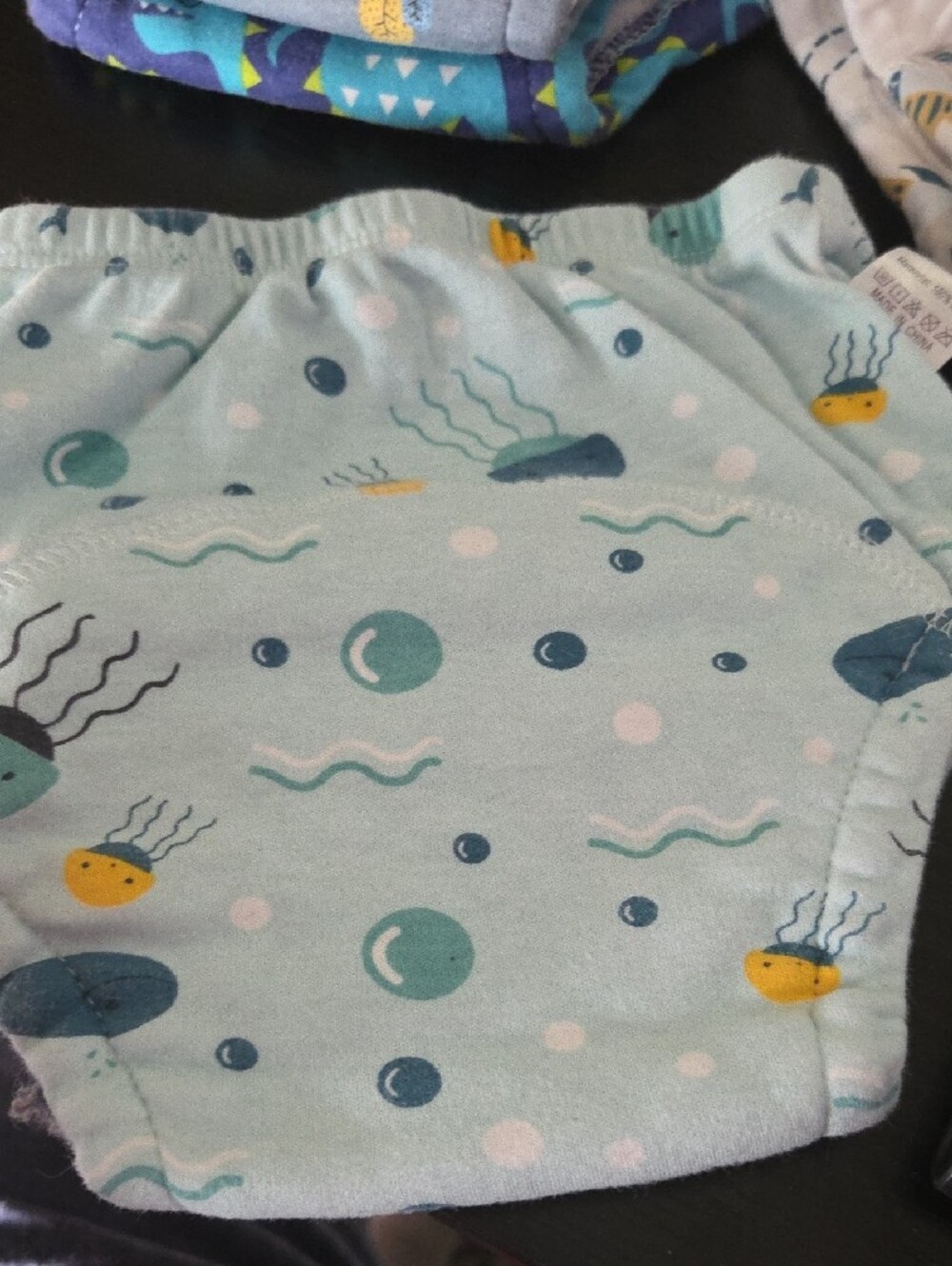 Upairy Kids Space & Animal Print Training Undies - White, Teal, Blue - Picture 5 of 7